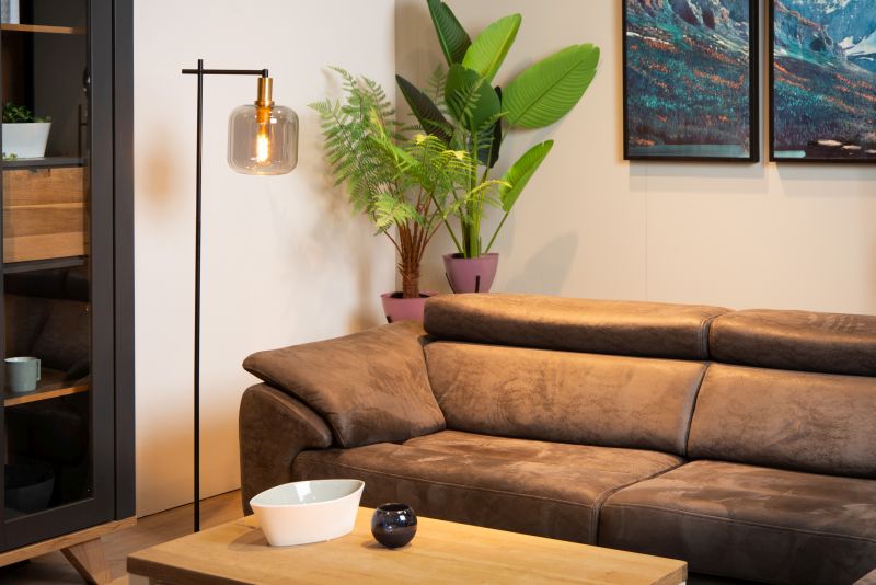 Lucide JOANET - Stojacia lampa - 1xE27 - Smoke Grey